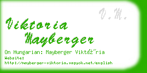 viktoria mayberger business card